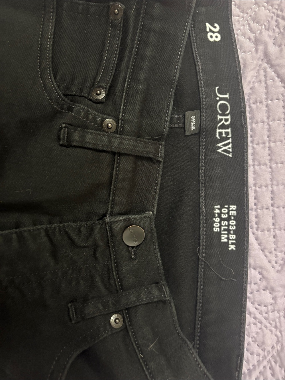 J. Crew Woman’s Black Slim Jeans 28 waist